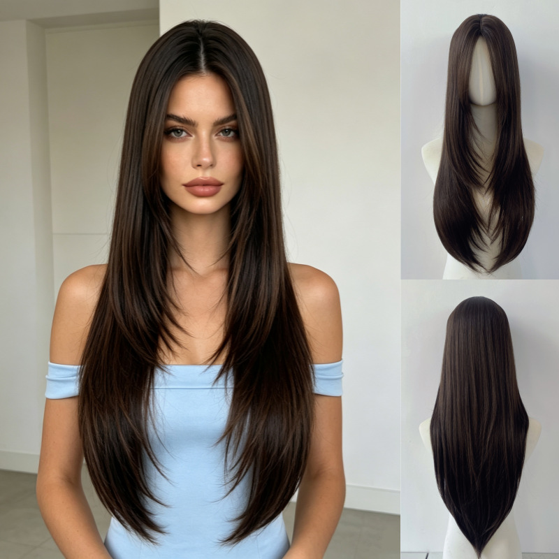 Wig Fiber Net - New matte silk wig for women,
