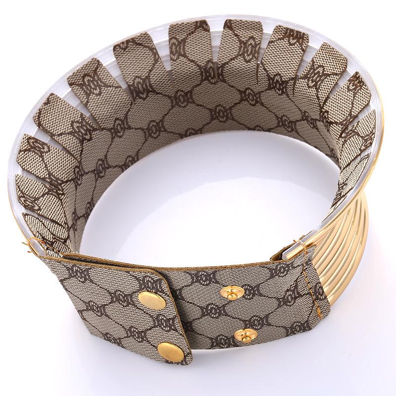 Magnetic Clasp Cosplay - Metal Wide Choker Necklace Gothic Punk