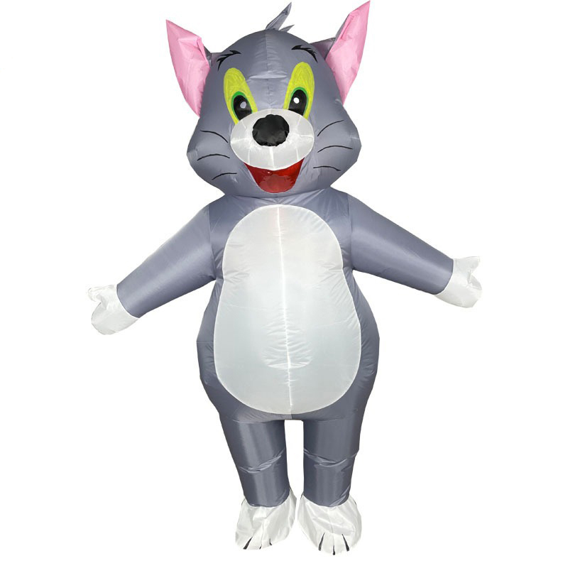 Cosplay Prop Business - Grey Cat Inflatable Suit Full Coverage