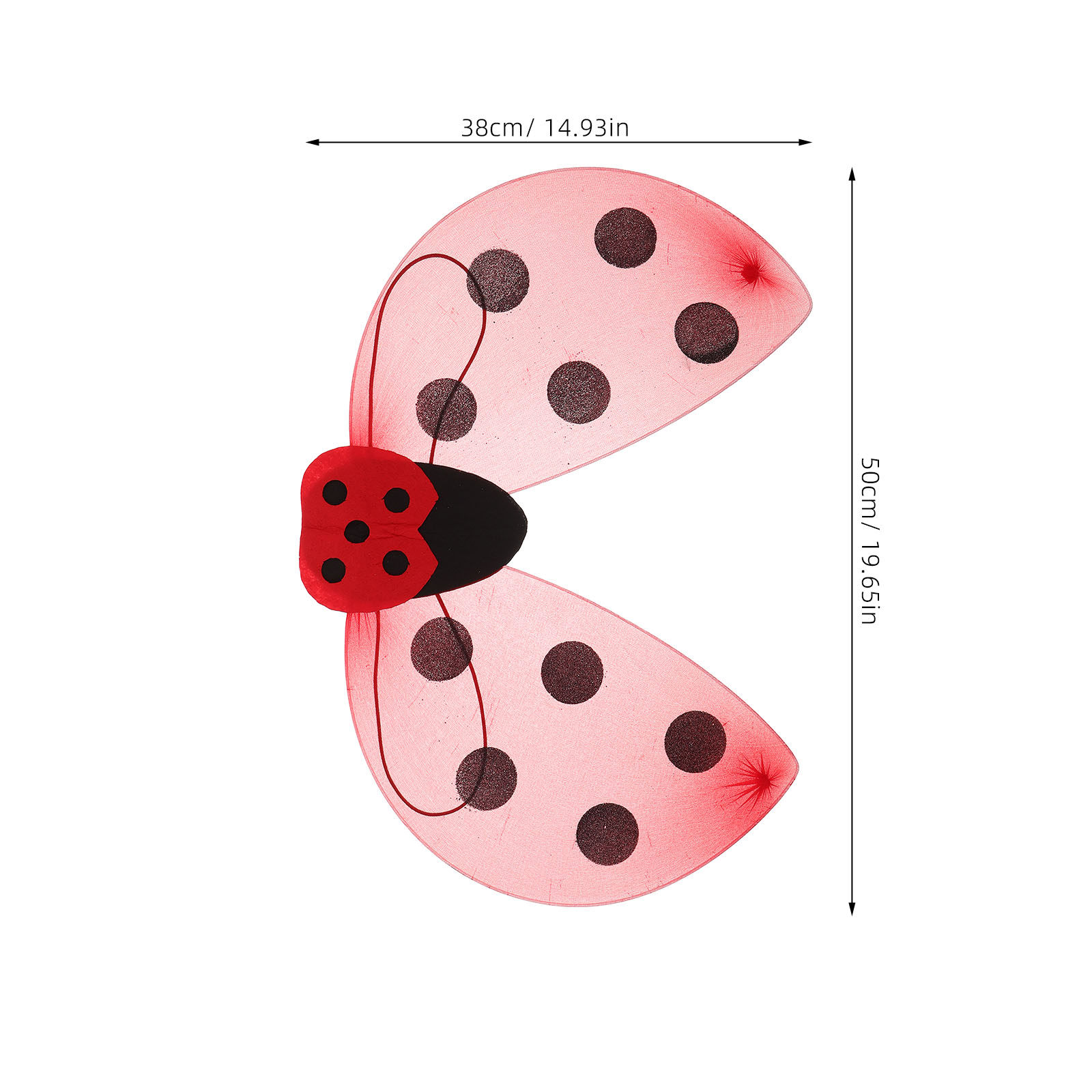 Ladybug Wings for Dress Up Cos - Easy Cosplay Prop 评论和价格