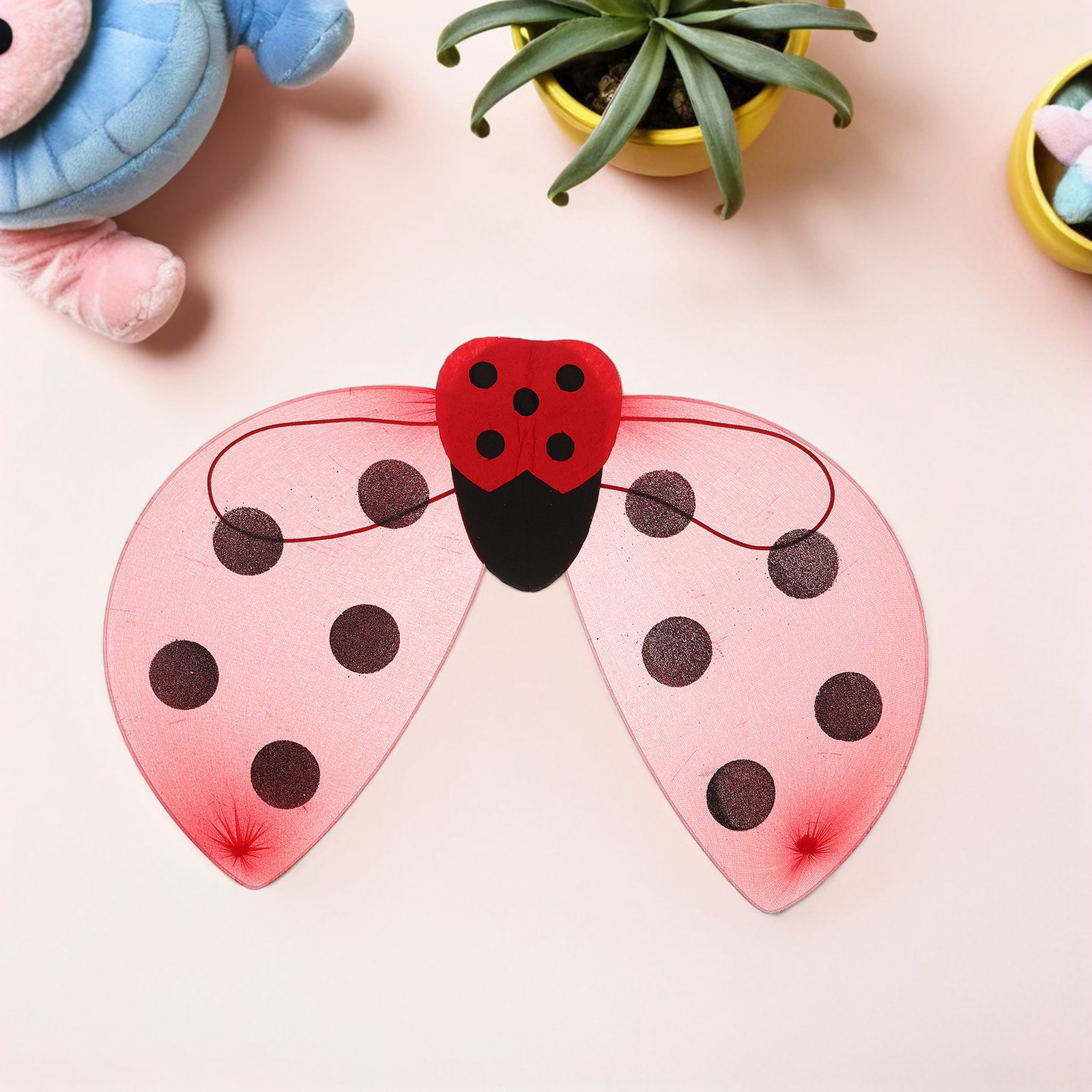 Ladybug Wings for Dress Up Cos - Easy Cosplay Prop 评论和价格