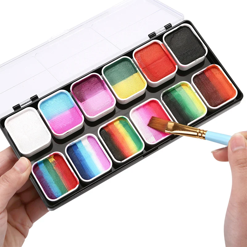 Multicolor Body Face Painting  - Cosplay Prop Paint 评论和价格