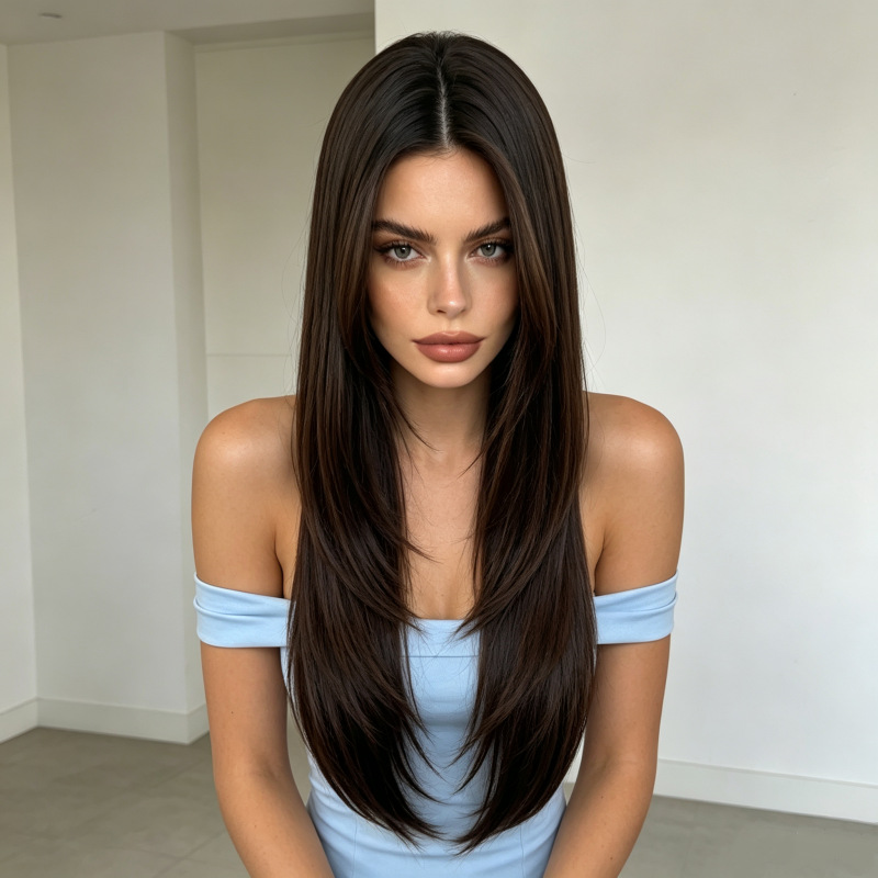 New matte silk wig for women,  - Wig Fiber Net 评论和价格