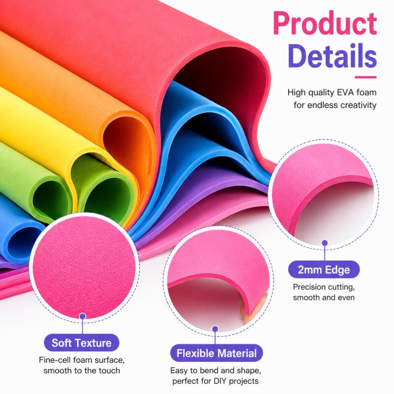 2pcs EVA Foam Sheets, Colorful - Cosplay Props Eva Foam 评论和价格