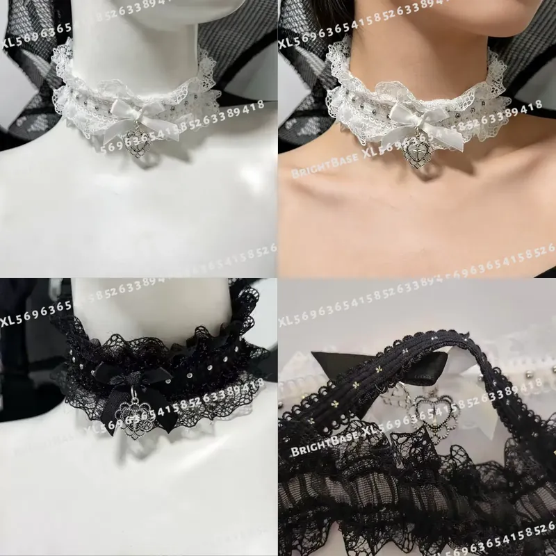 Gothic Black Lace Choker with  - Magnetic Clasp Cosplay 评论和价格