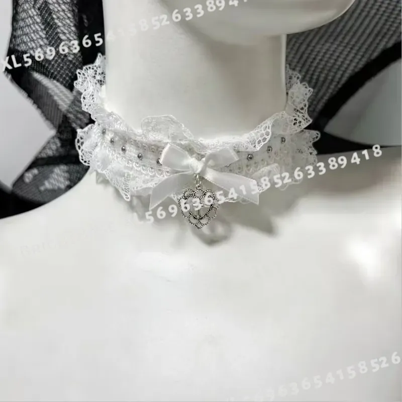 Gothic Black Lace Choker with  - Magnetic Clasp Cosplay 评论和价格