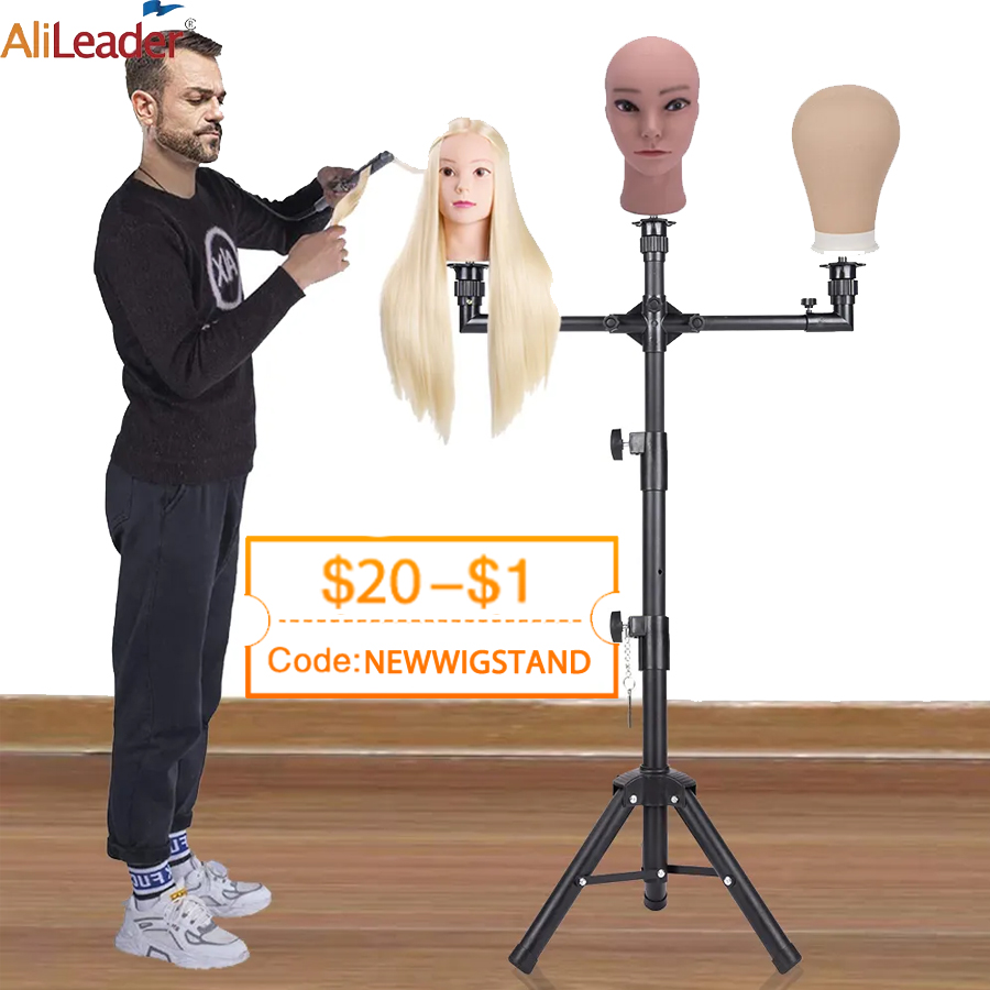 New Wig Stand With Three Holde - Aerith Cosplay Prop 评论和价格