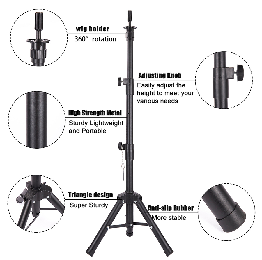 Wig Stand Tripod Adjustable Ma - Aerith Cosplay Prop 评论和价格