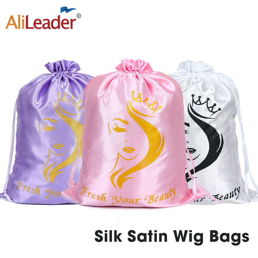Satin Wig Bag With Drawstring  - Aerith Cosplay Prop 评论和价格