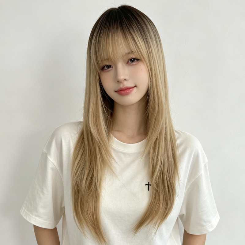 Long straight wig for women, r - Wig Fiber Net 评论和价格